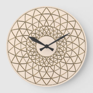 Clock voor metalen cirkelpatroon acrylwand grote klok