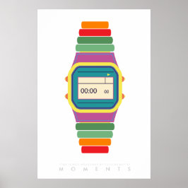 Clock Watch | Retro Pop Art Poster 70 en 80 | Cita