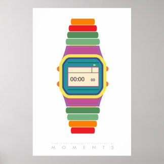 Clock Watch | Retro Pop Art Poster 70 en 80 | Cita
