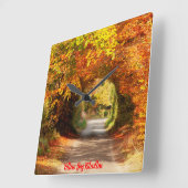 Clock Yellow Bog Kilcullen Vierkante Klok (Hoek)