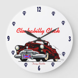 Clockabilly Clock Grote Klok