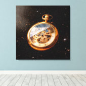 Clockmaker - Ruimtetijd Canvas Afdruk (Insitu (Houten vloer))