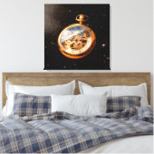 Clockmaker - Ruimtetijd Canvas Afdruk (Insitu (Slaapkamer))