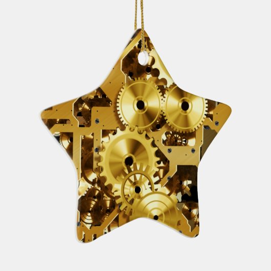 Clockwork 1 ster keramisch ornament (Rechts)