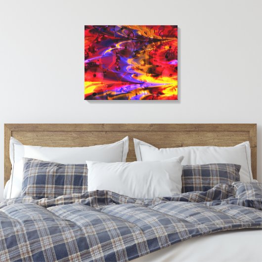 Clockwork 2 gewikkeld canvas afdruk (Insitu (Slaapkamer))