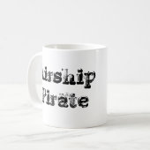 Clockwork Airship Pirate Cofee Mok (Voorkant links)