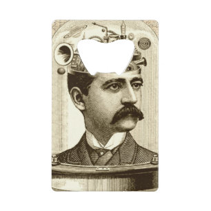 Clockwork Brain STEAMPUNK  Kredietkaart Flessenopener
