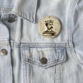 Clockwork Brain STEAMPUNK Ronde Button 5,7 Cm (In situ)