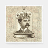 Clockwork Brain STEAMPUNK  Servetten (Voorkant)
