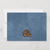 Clockwork en leder, bruiloft van 4,5 x 6,25 kaart (Achterkant)