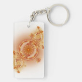 Clockwork I - Fractal Art Acrylische Sleutelhanger (achterkant)