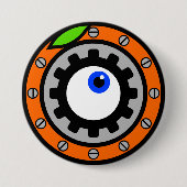 Clockwork Oranje Ronde Button 7,6 Cm (Voorkant)