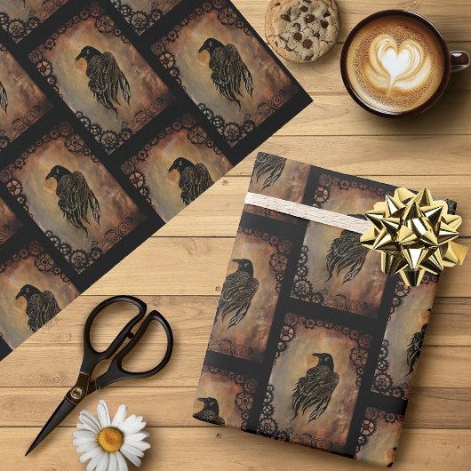 Clockwork Raven Cadeaupapier