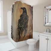 Clockwork Raven Douchegordijn (In situ)