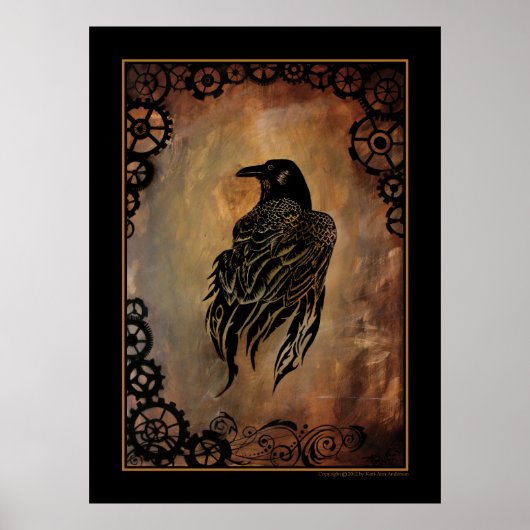 Clockwork Raven Poster (Voorkant)