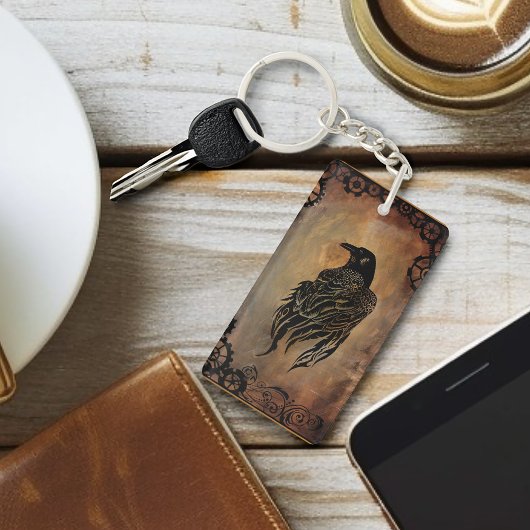 Clockwork Raven Sleutelhanger