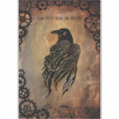 Clockwork Raven Sticker (Voorkant)