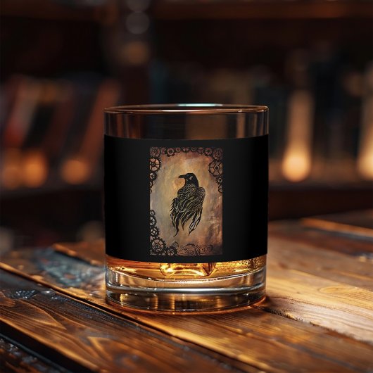 Clockwork Raven Whisky Glas