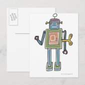 Clockwork Robot Briefkaart (Voorkant / Achterkant)