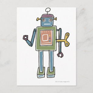 Clockwork Robot Briefkaart