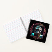 Clockwork schedel cupcake notitieboek (Binnen)