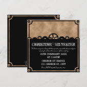 Clockwork Silhouette, invitation 5.25x5.25 (Devant / Derrière)