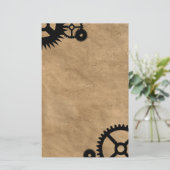 Clockwork Steampunk Stationery Briefpapier (Staand voorkant)