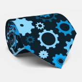 Clockwork-stropdas (blauw) stropdas (Opgerold)