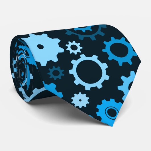 Clockwork-stropdas (blauw) stropdas (Opgerold)