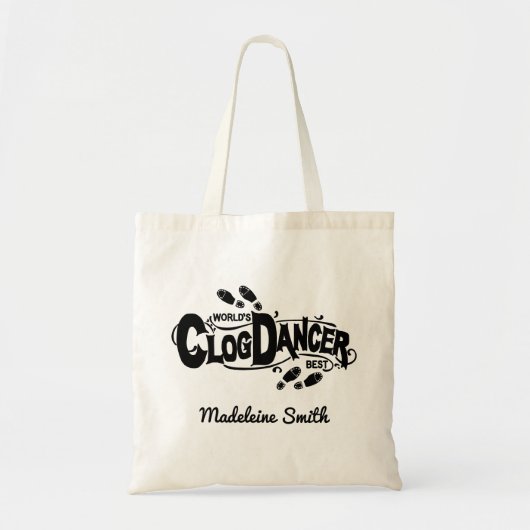 Clog Dancer Clogging | Naam toevoegen Tote Bag (Voorkant)