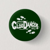  Clog Dancer Clogging White Ronde Button 3,2 Cm (Voorkant)