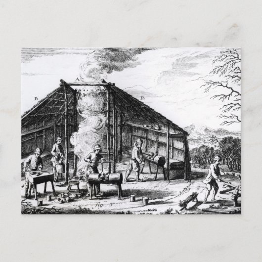 Clog Making Briefkaart (Voorkant)