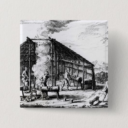 Clog Making Vierkante Button 5,1 Cm (Voorkant)