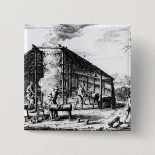 Clog Making Vierkante Button 5,1 Cm