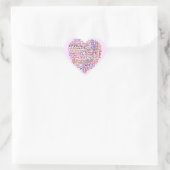 Clogger Clogger Word Art Hart Sticker (Tas)