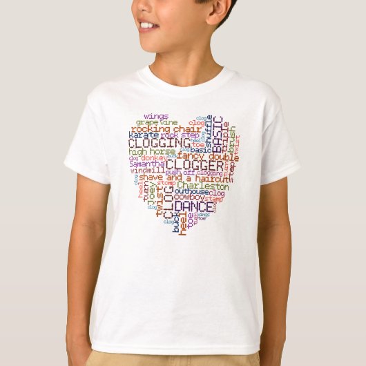 Clogger Clogger Word Art T-shirt (Voorkant)