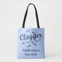 Clogger Dancer Blue | Aangepaste Studio-naam toevo Tote Bag