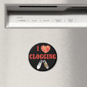 Clogger I Love Heart Danser Clogger Magneet (Insitu (Vaatwasser))