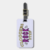 Cloggers Rock Step Clogging Dance Bagagelabel (Voorkant verticaal)