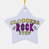 Cloggers Rock Step Clogging Dance Keramisch Ornament (Achterkant)