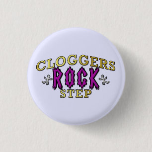 Cloggers Rock Step Clogging Dance Ronde Button 3,2 Cm