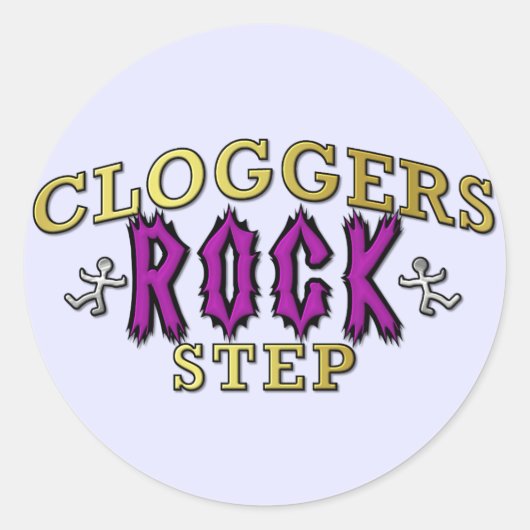 Cloggers Rock Step Clogging Dance Ronde Sticker (Voorkant)