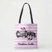 Clogging Clog Dancer roze  kijk | Naam toevoegen Tote Bag (Voorkant)