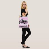 Clogging Clog Dancer roze  kijk | Naam toevoegen Tote Bag (Op model)