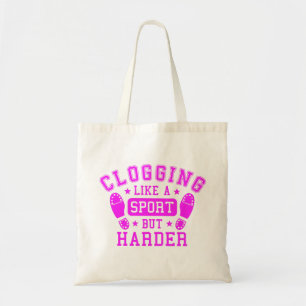 Clogging: Zoals een sport maar Harder Pink Tote Bag