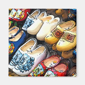 Clogs, Amsterdam, Pays-Bas/Hollande - Magnet (Devant)