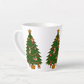 Cloisonne Art Christmas Tree Character Ornaments Latte Mok (Linkerhoek)