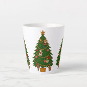 Cloisonne Art Christmas Tree Character Ornaments Latte Mok (Voorkant)