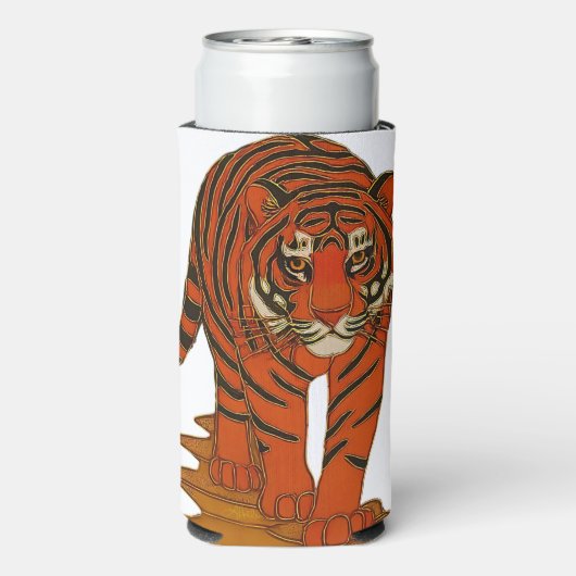 Cloisonne Art Tiger on the Jungle Path (Seltzer Achterkant)