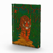 Cloisonne Art Tiger on the Jungle Path Fotoblokken (Rechts)